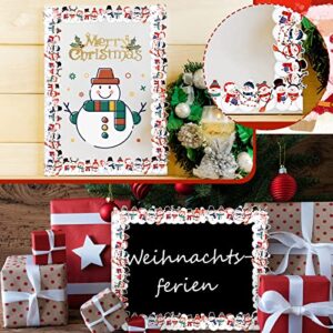 Spiareal 68.9 Feet Snowman Border Bulletin Board Border Flower Beach Sun Eucalyptus Paw Flag Hat Balloon Sailboat for Classroom Boards Wall Decor