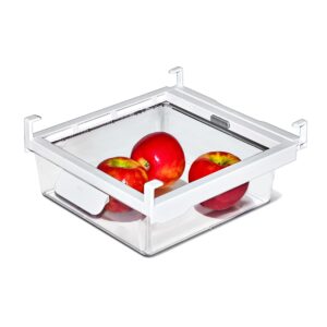 oxo good grips fridge undershelf drawer 10 in - for deli meat, cheese, produce and more,clear