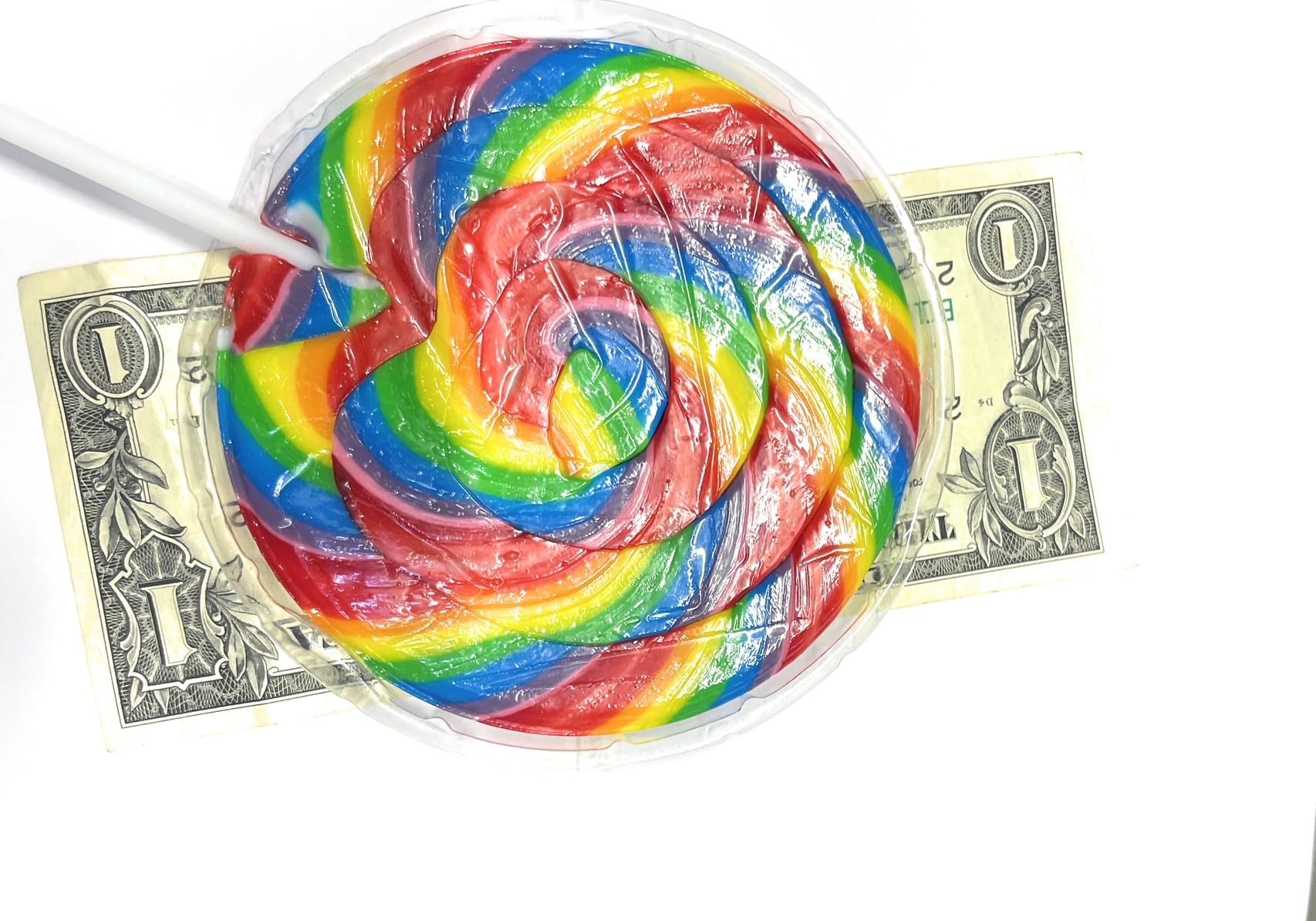 12 Jumbo Rainbow Swirl Lollipops Bundle, 6 Giant 4 Inch Swirl Suckers & 6 Twisty Pops 12 inch Height,Individually Wrapped Multi-Flavored Candy, Great for Summer At The Beach