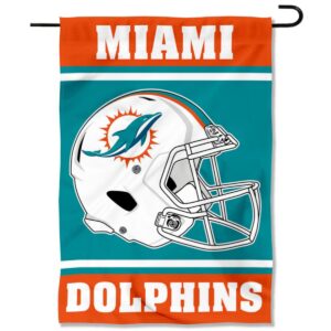 miami dolphins helmet double sided garden banner flag