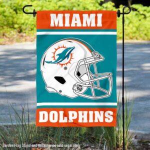 Miami Dolphins Helmet Double Sided Garden Banner Flag