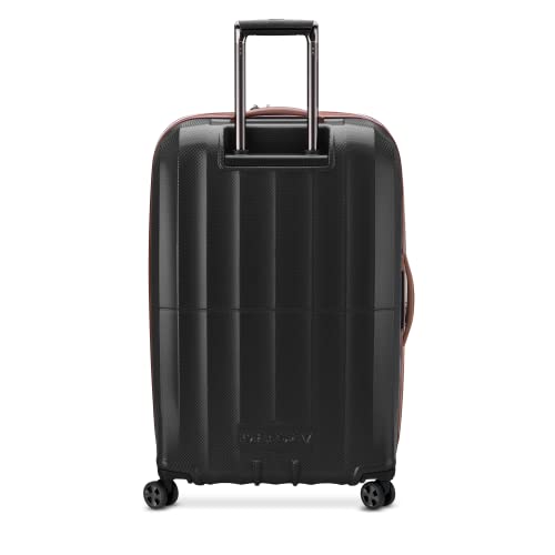 DELSEY Paris St. Tropez Hardside Expandable Luggage with Spinner Wheels, Black, 3-Piece Set (21/24/28)