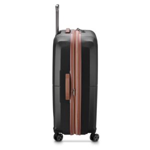 DELSEY Paris St. Tropez Hardside Expandable Luggage with Spinner Wheels, Black, 3-Piece Set (21/24/28)