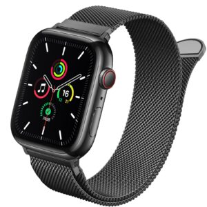 pippia milanese loop with magnetic clasp compatible with apple watch band 38mm 40mm 41mm 42mm 44mm 45mm 49mm, stainless steel mesh metal strap for iwatch series 9 ultra se 8 7 6 5 4 3 2 1, women men
