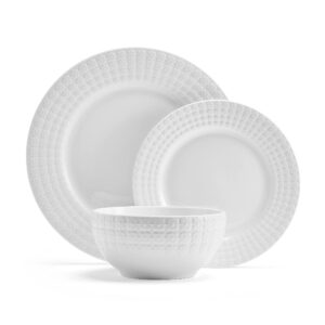 Pfaltzgraff Lexi 12 Piece Dinnerware Set, Service for 4 White