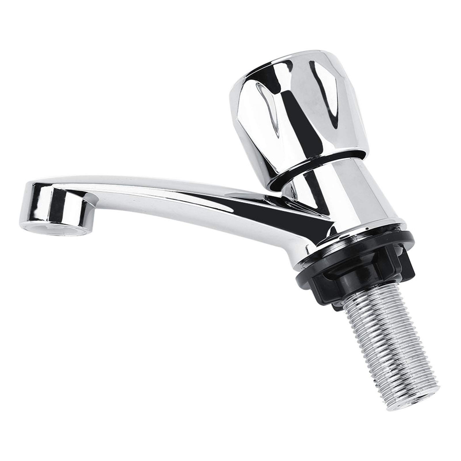 Water Faucet, G1/2 (20mm) ABS Plastic Single Cold Faucet Water Tap Bathroom Basin Kitchen Sink Accessories(Diamond G1/2)