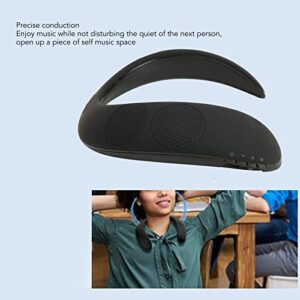 Neckband Bluetooth Speaker, Wireless Neck Wearable Speaker, 3D Stereo Surround Sound, FM Radio, Micro Memory Card, Built in Mic for Cycling, Hiking, Handsfree Call