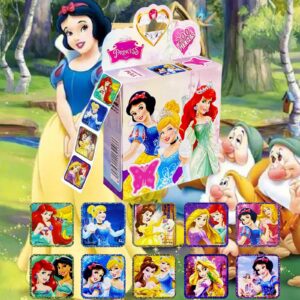 2 Pack Princess Stickers, Kids Stickerin 20 Designs, 400 Pcs Self Adhesive Label Roll Stickers Laptop, Water Bottle, Phone, Cute Animal Stickers for Kids Teens