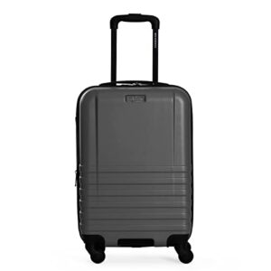 ben sherman hereford spinner travel upright luggage, grey, 20-inch carry on