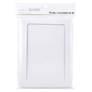 12 Packs: 10 ct. (120 total) 5”; x 7”; White Frame Cards & Envelopes by Recollections™