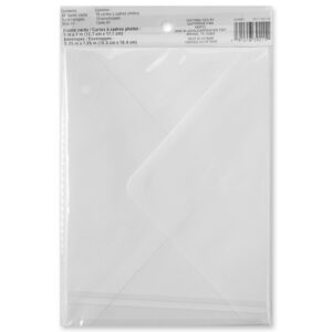 12 Packs: 10 ct. (120 total) 5”; x 7”; White Frame Cards & Envelopes by Recollections™