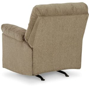 Signature Design by Ashley Alphons Transitional Polyester Tufted Rocker Recliner, Light Brown