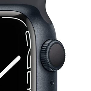 Apple Watch Series 7 (GPS, 41MM) - Midnight Aluminum Case with Midnight Sport Band (Renewed Premium)