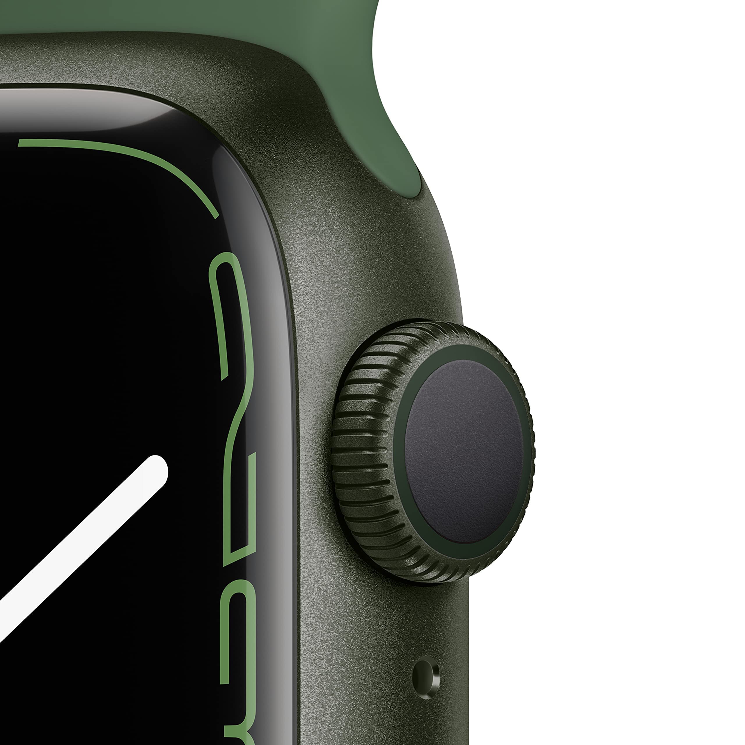 Apple Watch Series 7 (GPS, 41MM) - Green Aluminum Case with Clover Sport Band (Renewed Premium)