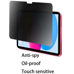 BWEDXEZ Privacy Anti-Glare Screen Protector Anti-Spy Soft Film Suit for iPad 2022 10.9 inch Matte Anti-Peeping