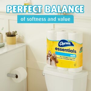 Charmin Essentials Soft Toilet Paper, 9 Mega Rolls = 36 Regular Rolls