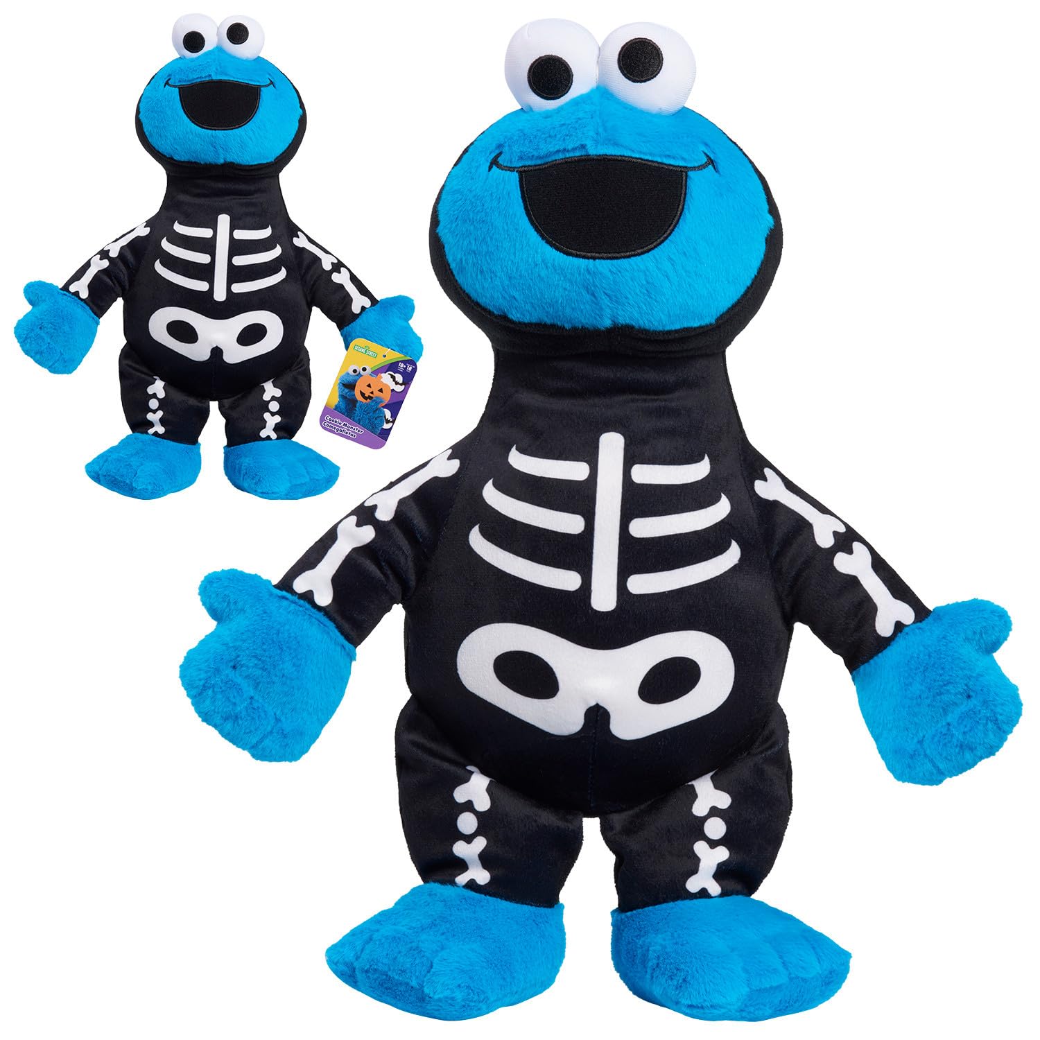 Sesame Street Halloween 15-inch Large Plush Cookie Monster Stuffed Animal, Super Soft Plush, Kids Toys for Ages 18 Month by Just Play