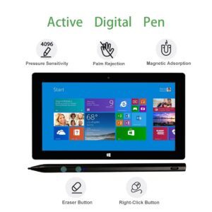 MPP 2.0 Stylus Pen for HP Envy X360 Specter X360 Pavilion x360 2-in-1 Laptops with 4096 Pressure Sensitivity and Palm Rejection Genuine Digital HP Pen Replacement Black