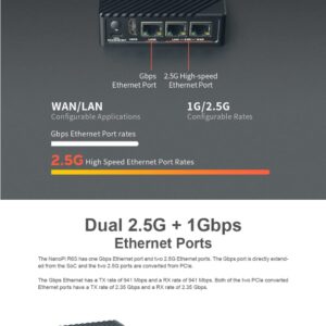 Nanopi R6S Mini Wifi Router OpenWRT with Three Gbps Ethernet Ports LPDDR4X 8GB RAM Based in 6Tops NPU RK3588S Soc for IOT NAS Smart Home Gateway Support Linux Ubuntu Android (with CNC Metal Case)