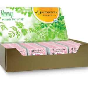 Davidson's Organics, Moringa Strawberry Rose, 100-count Individually Wrapped Tea Bags