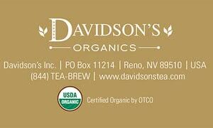 Davidson's Organics, Moringa Strawberry Rose, 100-count Individually Wrapped Tea Bags