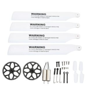 longzhuo motor blade gear parts kit, rc aircraft gear screw upgrade kit, rc helicopter blades motor upgrade kit, rc helicopter accessory for wltoys xk k110s remote control aircraft rc helicopter parts
