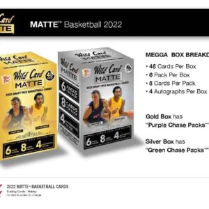 2022-2023 Wild Card Matte Basketball Mega 2-Box Lot