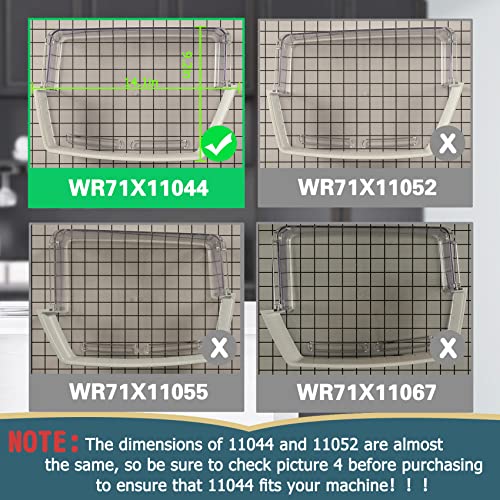 UPGRADED WR71X11044, WR71X11059 Refrigerator Door Bin (Right Door), Compatible with ge Refrigerator (Some Models, not All), Replaces PS6011779, AP5656690, 2691847, EAP6011779 Fridge Door Shelf