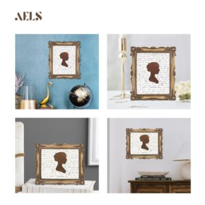 AELS 8x10 Inch Vintage Picture Frame, Elegant Antique Photo Frames with Glass Front, Photo Display, Tabletop Wall Hanging, Gift Ideas, Retro Gold