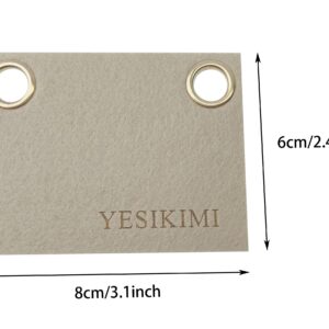 YESIKIMI Conversion Kit Compatible With YSL small card holder Felt Insert + 47" Gold Chain (beige)