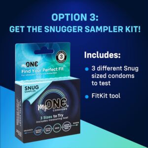 MyONE Snug Sized Condoms | 45D: Super Snug (45), Length 5.2” (D)