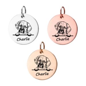 puggle gifts, personalized puggle charm, custom engraved dog charm, diy jewelry making, memorial keepsake for dog mom, dog lover gift