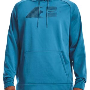 Under Armour Men's Armour Fleece Graphic Hoodie Pullover 1373404 (as1, alpha, m, regular, regular, Radar Blue/Black-422, Medium)