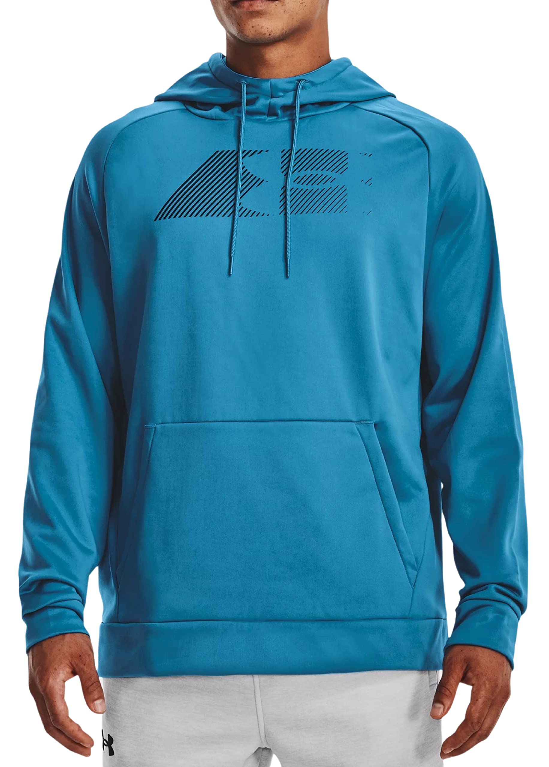 Under Armour Men's Armour Fleece Graphic Hoodie Pullover 1373404 (as1, alpha, m, regular, regular, Radar Blue/Black-422, Medium)