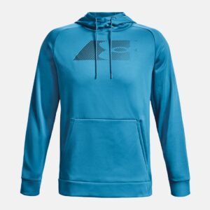 Under Armour Men's Armour Fleece Graphic Hoodie Pullover 1373404 (as1, alpha, m, regular, regular, Radar Blue/Black-422, Medium)