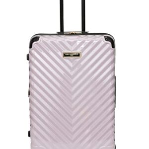 Karl Lagerfeld Paris Women's Suitcase Spinner Wheels Hardside, Lilac, One Size