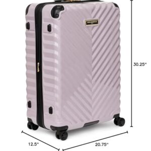 Karl Lagerfeld Paris Women's Suitcase Spinner Wheels Hardside, Lilac, One Size