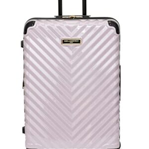 Karl Lagerfeld Paris Women's Suitcase Spinner Wheels Hardside, Lilac, One Size