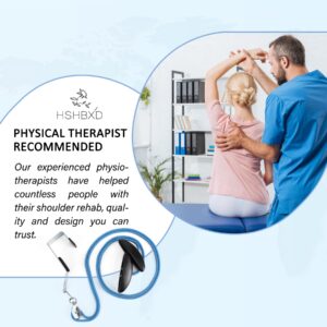 Shoulder Pulley Over The Door Physical Therapy System, Exercise Pulley for Physical Therapy, Alleviate Shoulder Pain and Facilitate Recovery from Surgery (Blue)