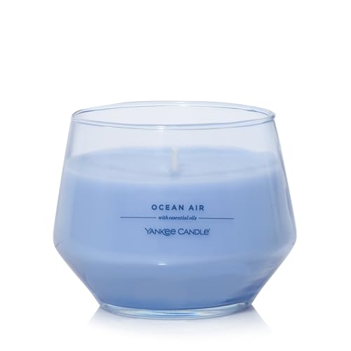 Yankee Candle Studio Medium Candle, Ocean Air, 10 oz: Long-Lasting, Essential-Oil Scented Soy Wax Blend Candle | 40-65 Hours of Burning Time