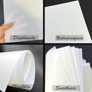 10 Pcs 7 Mil Blank Stencil Sheets, 12 x 12 Inches Mylar Templates Material for Stencils, Reusable Accetate Sheets for Crafts, Clear Craft Plastic Sheets, Mylar Template Sheets