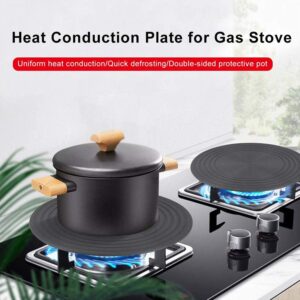 Heat Diffuser For Gas Stove,Kitchen Thickened Non-Slip Protection Cookware, Cooking Induction Adapter Energy Saving,Multifunctional Thawing Plate For Defrosting (24cm/9.4inch)