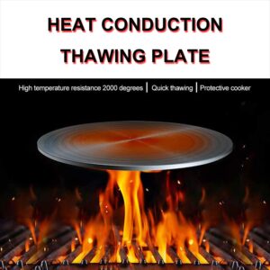 Heat Diffuser For Gas Stove,Kitchen Thickened Non-Slip Protection Cookware, Cooking Induction Adapter Energy Saving,Multifunctional Thawing Plate For Defrosting (24cm/9.4inch)