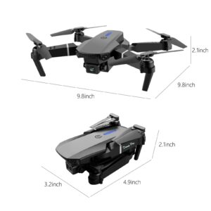 Dual -Shot 1080P Folding Aerial Drone, Hd Camera, Wifi Map High -Definition Aircraft, Remote Control Toy Gifts