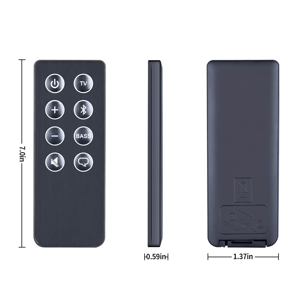 New Replacement Remote Control Compatible for Bose Solo 5 10 15 Series II TV Sound Speaker System 410376 418775 431974 740928-1120 838309-1100 845194