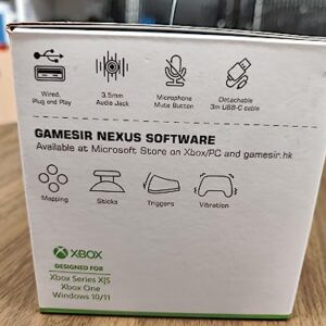 GameSir G7 Wired Controller for Xbox Series X|S, Xbox One and Windows 10/11 - PC Gaming Gamepad with 3.5mm Audio Jack (2 Swappable Faceplates)