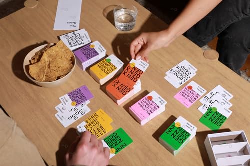 GENSMAK! Party Game - Engaging Multi-Generational Trivia Game with Comedic Hints - Fun for Family and Friends, Adults and Teens - Ages 10+, 2+ Players, 10+ Min Playtime