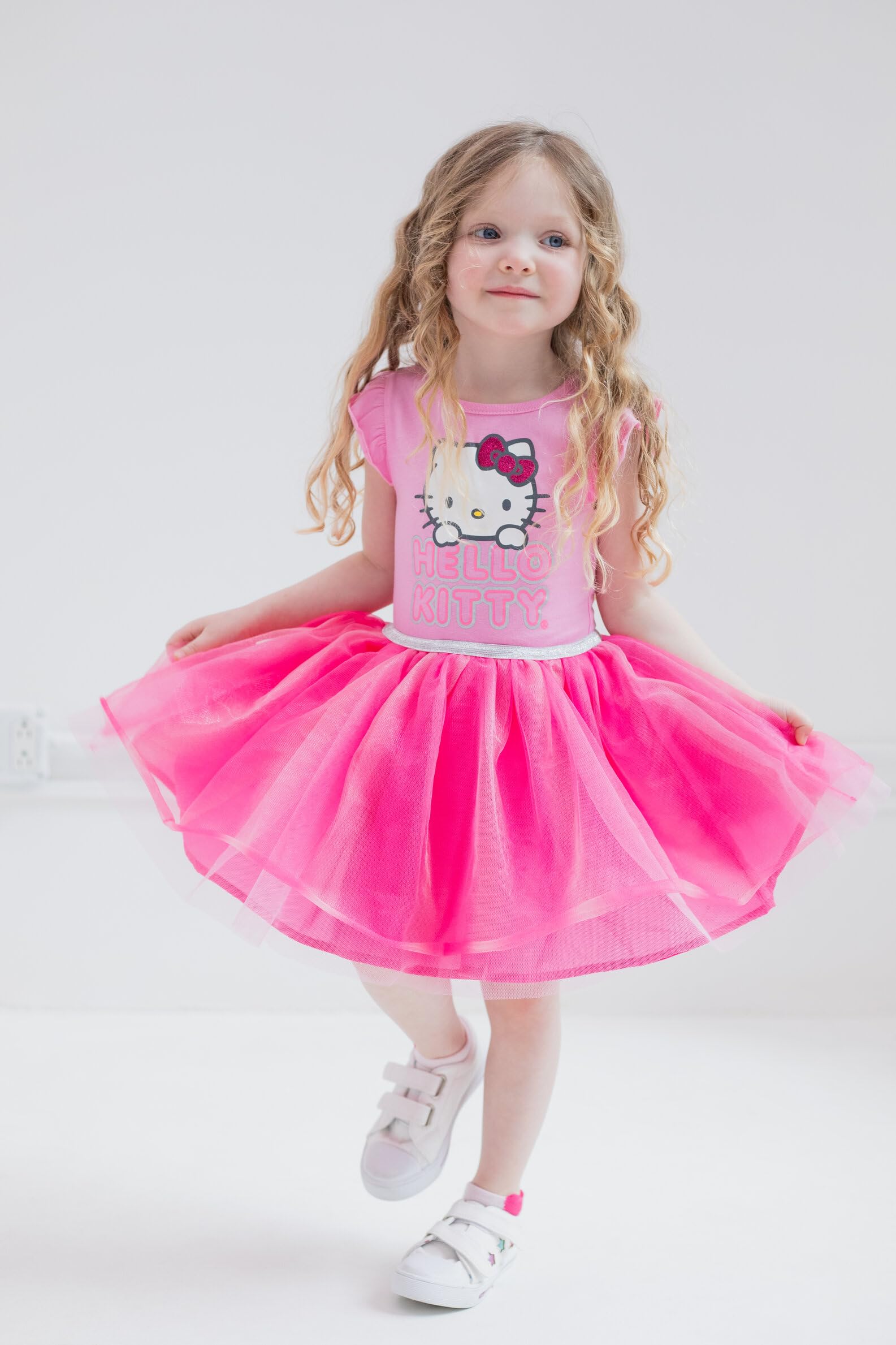 Hello Kitty Big Girls Tulle Dress Pink 14-16