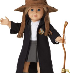 American Girl Harry Potter 18-inch Doll Accessories Hogwarts Sorting Hat plus Nimbus 2000 Broomstick, For Ages 6+