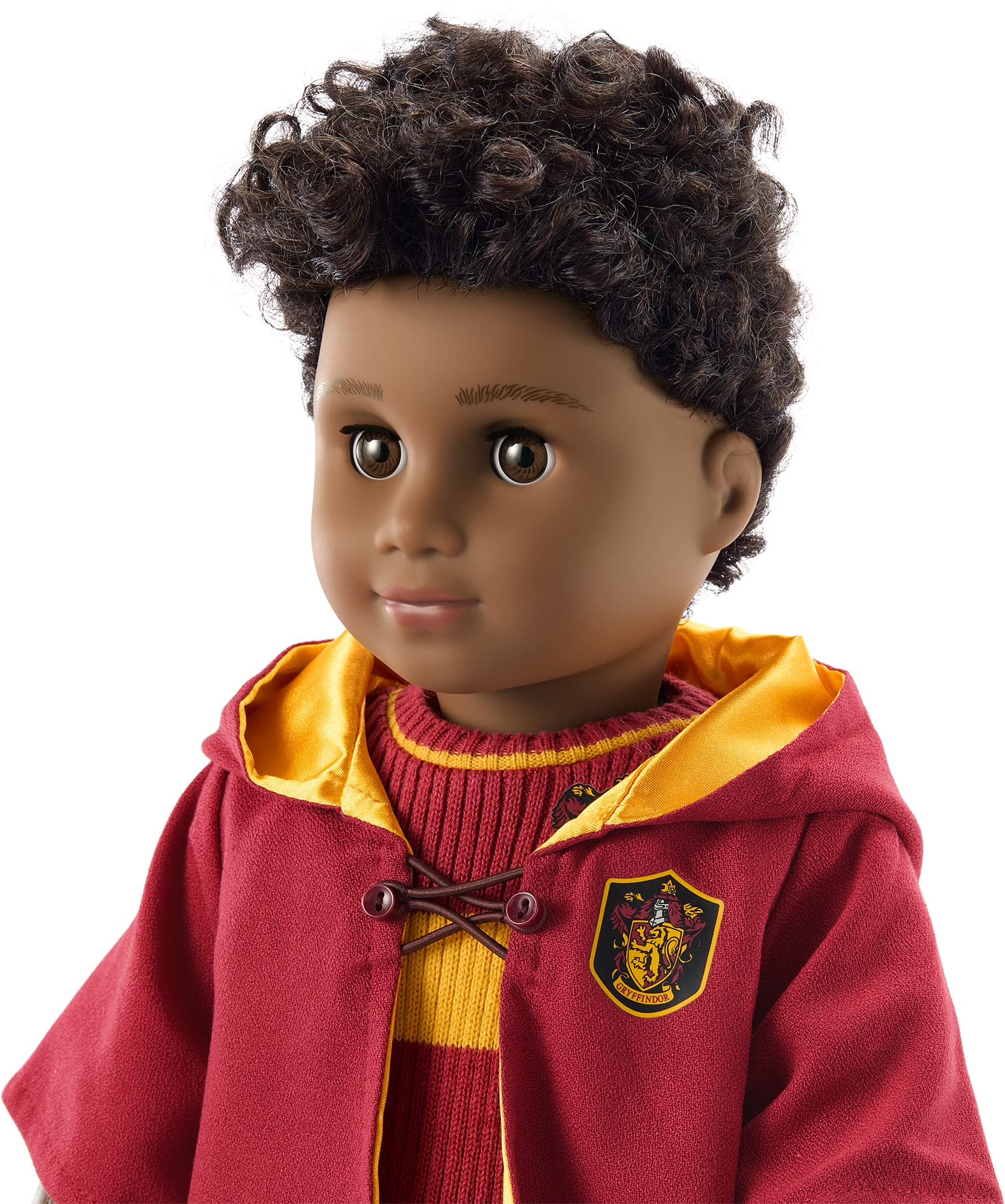 American Girl Harry Potter 18-inch Doll Gryffindor Quidditch Uniform Outfit with Robe Featuring House Crest, For Ages 6+